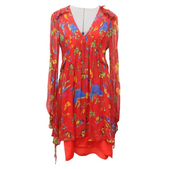 the kooples orange dress The Kooples V-Neck Leopard-Jacquard Woven Midi Dress In Orange Red - 41% Off